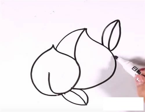 蟠桃简笔画步骤图解