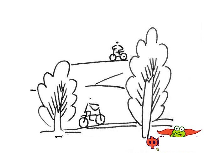 美丽大自然风景简笔画图片,风景画大全简单又好看(9张)