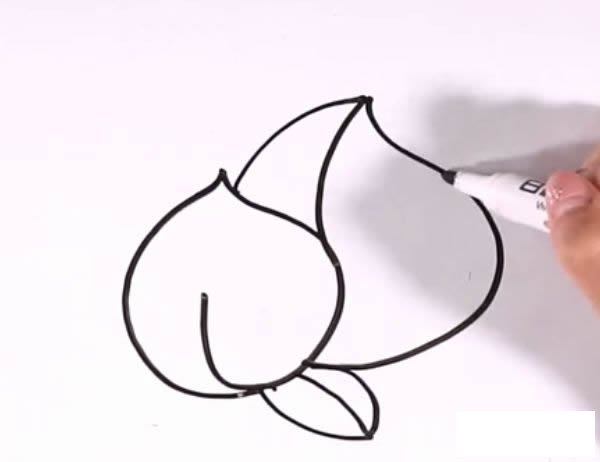 蟠桃简笔画步骤图解