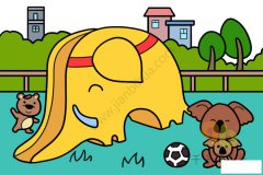 10组情景动物简笔画图片 值得收藏