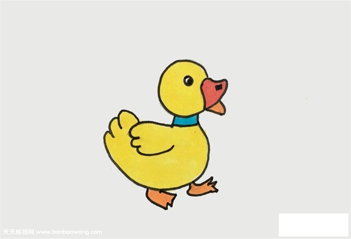 小鸭子怎么画简单漂亮