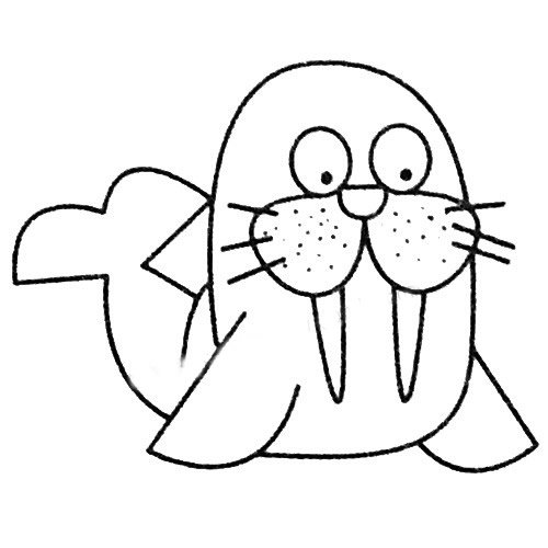 海象简笔画图片大全