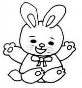 卡通萌兔子动物简笔画步骤图片大全二