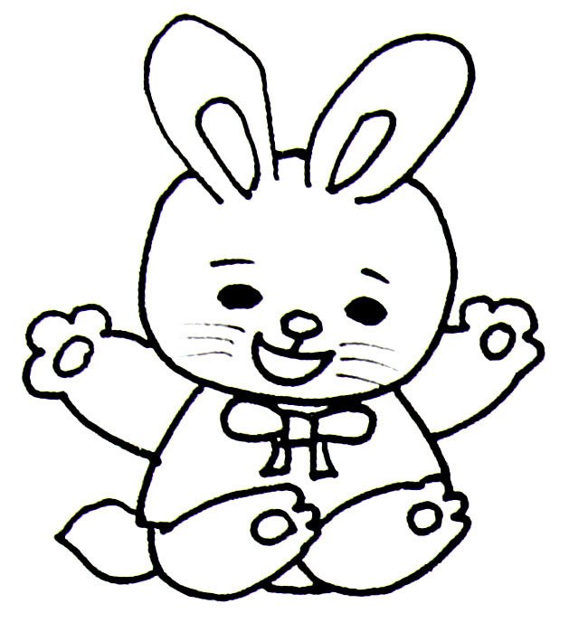卡通萌兔子动物简笔画步骤图片大全