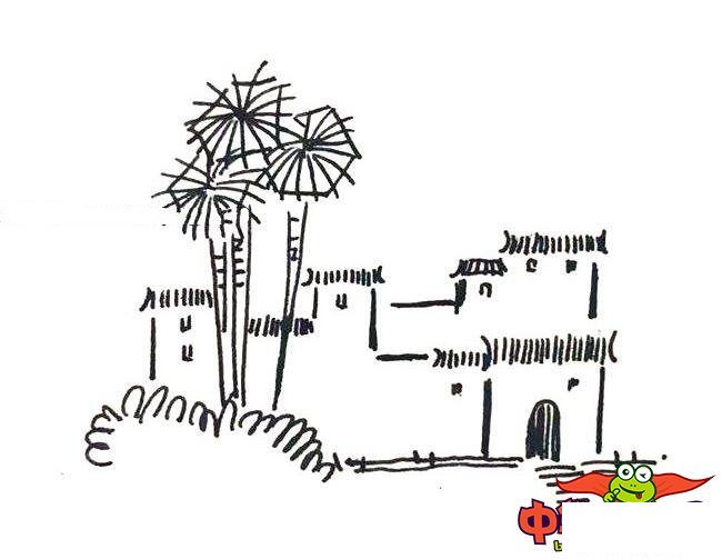 美丽大自然风景简笔画图片,风景画大全简单又好看(9张)