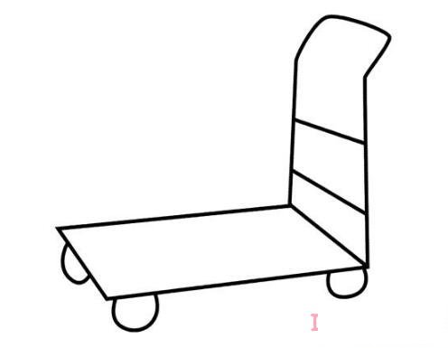 1分钟简笔画推车的画法详细步骤简单好看