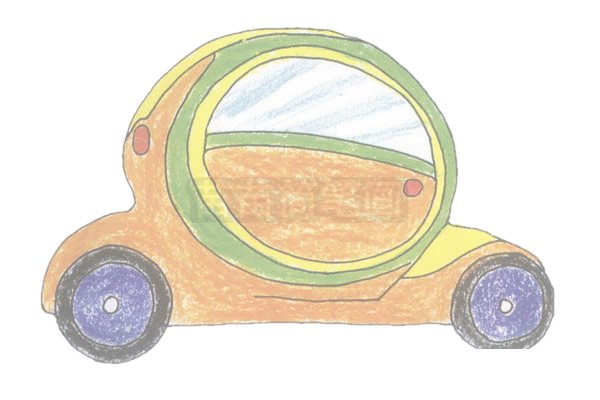 概念车简笔画图片