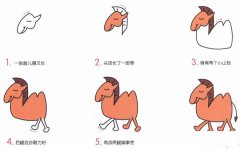 小骆驼简笔画画法_怎么画小骆驼的简笔画