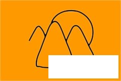 山川河流风景简笔画图片