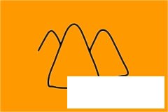 山川河流风景简笔画图片