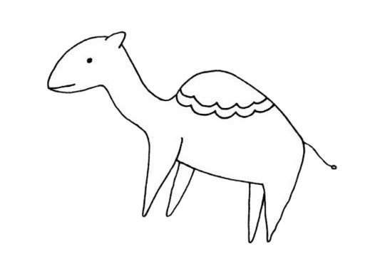 单峰驼简笔画图片