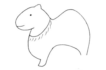 单峰驼简笔画图片