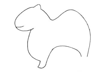 单峰驼简笔画图片