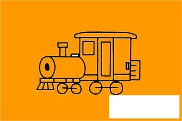 火车简笔画图片