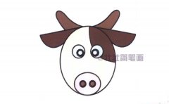 奶牛简笔画画法_怎么画奶牛的简笔画
