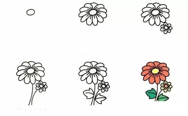菊花简笔画
