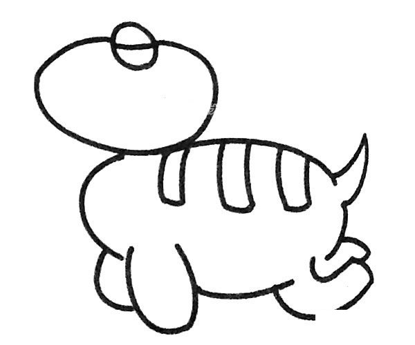 恐龙简笔画图片