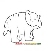 肥胖的恐龙简笔画2