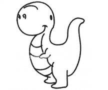 6款恐龙简笔画图片大全 恐龙的简单画法