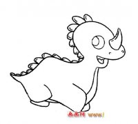 可爱的小恐龙(简笔画)5