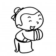 古代人人物简笔画步骤图片大全