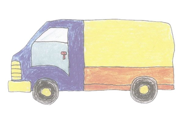 货车简笔画图片