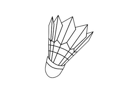羽毛球简笔画