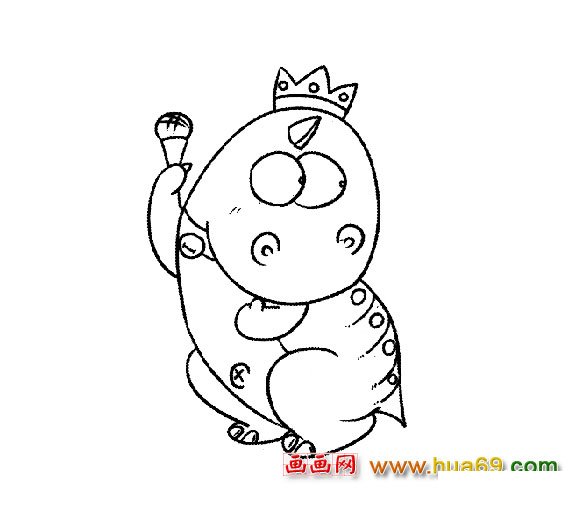 卡通简笔画（恐龙）3