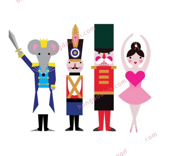 胡桃夹子 童话简笔画大全 简笔画 第7张