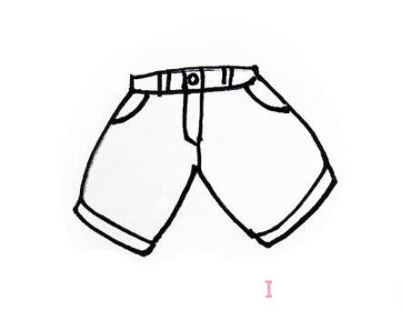 儿童短裤怎么画带步骤图简单好看