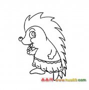 动物简笔画│刺猬1