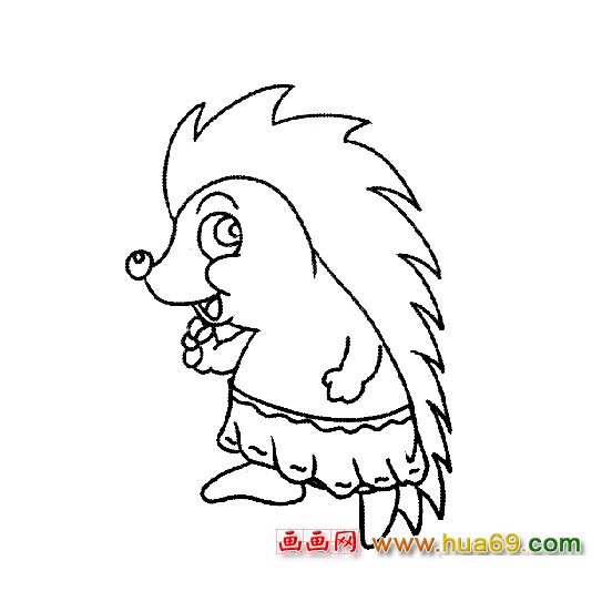 动物简笔画│刺猬1