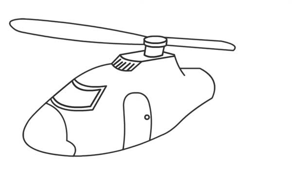 直升机简笔画图片