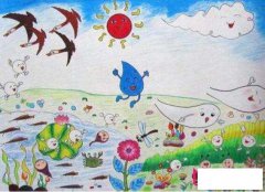 春天来了儿童彩色简笔画