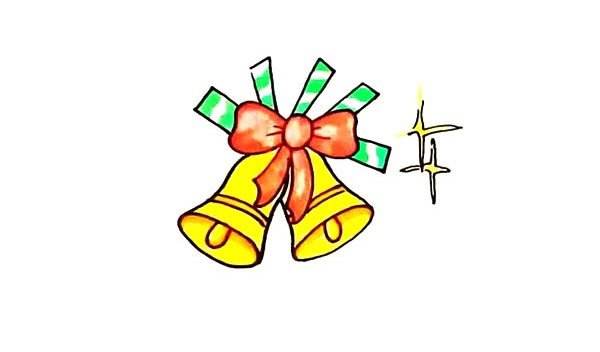 圣诞铃铛简笔画