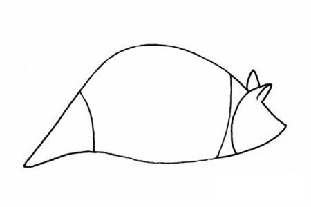 穿山甲简笔画图片