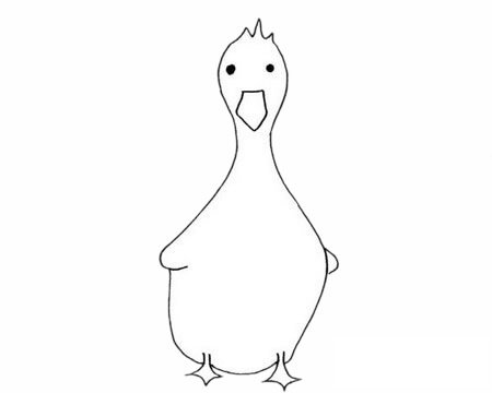 雏鸭简笔画图片