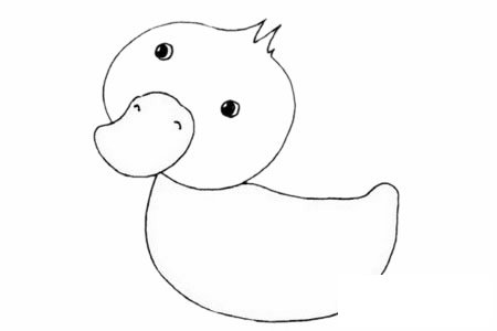 雏鸭简笔画图片