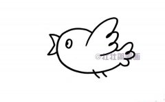 小鸟简笔画画法_怎么画小鸟的简笔画