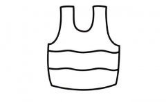 衣服背心物品简笔画步骤图片大全