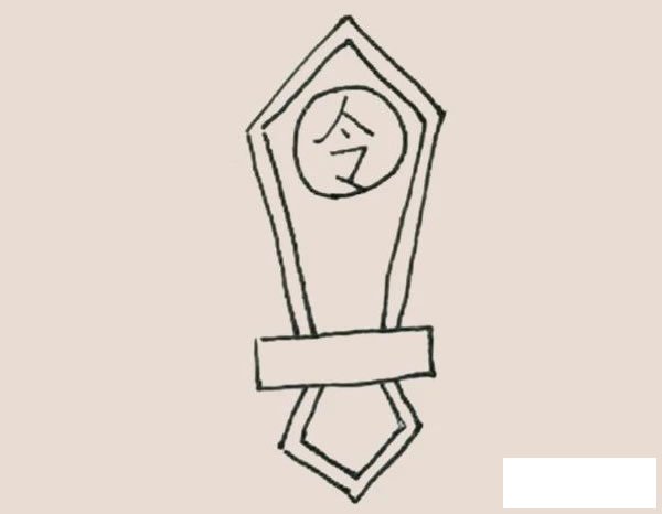 令牌简笔画图片