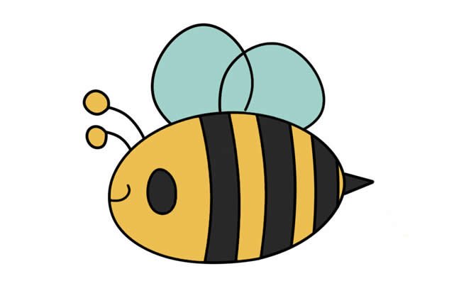 蜜蜂简笔画图片