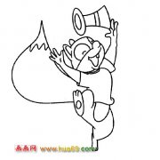 兴奋的松鼠【简笔画】2