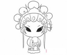 怎么绘画卡通京剧人物的画法带步骤图素描