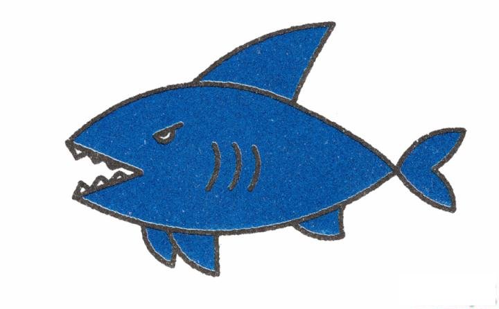 简笔画鲨鱼的具体步骤图示