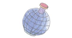 地雷简笔画的画法步骤图解教程