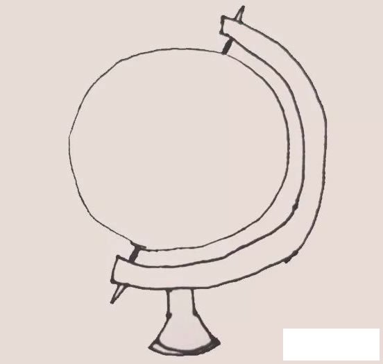地球仪简笔画