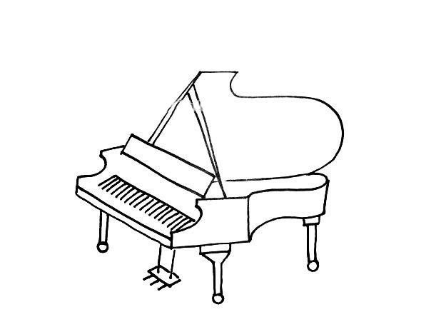 钢琴简笔画图片