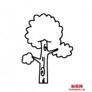 如何画一棵简单的大树