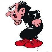 蓝精灵格格巫人物简笔画图片